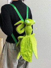 Cute Realistic Mantis Backpack - Cartoon Plush Insect School Bag / Quirky Mantis picture