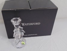 New Pair Waterford Seahorse Crystal Candlestick Candle Holders 6