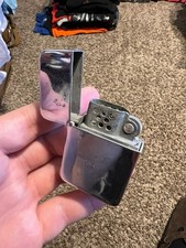 Vintage 1930s 40s Zephyr Galter Mfg Co Chicago Chrome Flip Top Windproof Lighter picture