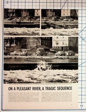 1960s Watertown MA Charles River Canoe Accident Drowning Article Magazine Page picture