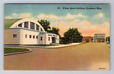 Crookston MN-Minnesota, Winter Sports Building, Antique Vintage Postcard picture