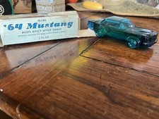 Avon '64 Mustang Spicy After Shave 2 fl oz Glass Car Bottle with Box picture