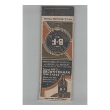 1920s-1930s Universal Match Matchbook Cover Brown-Forman Whiskies picture