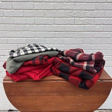 Vintage CC Filson Fabric Lot 15 Yards Mackinaw Buffalo Plaid Whipcord Wool *READ picture