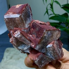 460G Rare Natural Chocolate Calcite Specimen cluster rough mineral sampleV picture