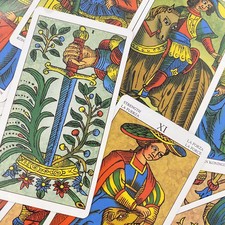 Universal Tarot of Marseille Deck 78 Cards 10.3 x 6 cm Occupations Theme picture