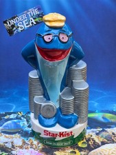 Vintage 1988 Star‑Kist Charlie the Tuna Ceramic Coin Bank Advertising Mascot picture