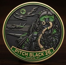 Pitch Black 2026 F-35 RAAF PVC Patch Australia Commemorative Coin picture