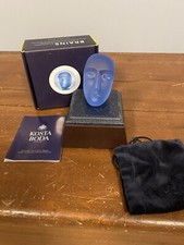 Kosta Boda Blue Head SEROQUEL $500 Million Net Sales MIB *RARE* picture