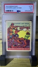 Original 1933 Indian Gum Custer's Last Stand #175 PSA graded / Non Sports Card picture