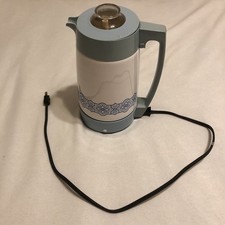 Vintage Corning Percolator Electromatic Blue 12C Auto Coffee Pot E-1212 - Works picture