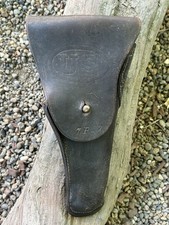 1918 Hoyt US M1916 Colt M1911 WWI Leather Holster J.J.M. Named 7B-7 Original picture