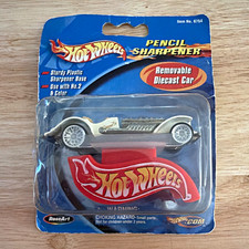 Hot Wheels Plastic Pencil Sharpener w/ Removable Diecast Car RoseArt 6754 picture