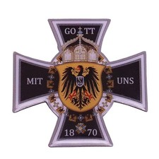 Germany Prussia Medal Order German Eagle Reich Cross GOTT MIT UNS 1870 Replica- picture