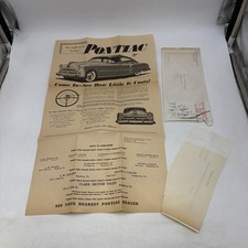 1949 Pontiac Dealer Newspaper Advertising Kit Mailer MacManus John Adams NOS GM picture