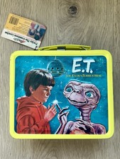 1982 Aladdin E.T. The Extraterrestrial Metal Lunchbox Thermos New with Tags picture