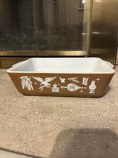 Vintage Early American Pyrex #503 Refrigerator Casserole Dish 1.5 Qt- NO LID picture
