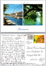 Continental Besancon Riverfront View Postcard picture