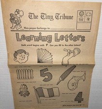 Vintage 1969 Childrens Tiny Turtle Tribune Johnstown PA Democrat Newspaper picture