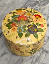 Vintage Hand-Painted Paper Mache Lacquered Trinket Box 3