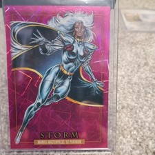 2024 1992 Skybox Marvel Masterpieces Platinum Pink Lasers #86 Storm 058/992 picture