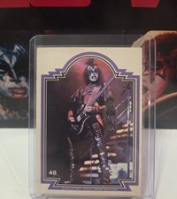 🔥🔥VINTAGE 1978 DONRUSS KISS SERIES 1 TRADING CARD - #48 GENE SIMMONS picture