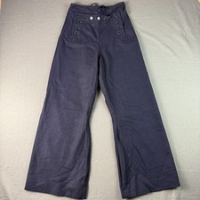 Vintage US Navy Cracker Jack 13 Button Sailor Pants Women’s 25x28 picture