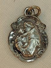 Vintage Saint Antony Medal Sterling Chapel picture