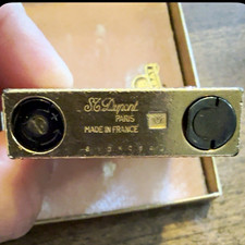 Dupont S.T. Dupont Paris Made in France Gold Tone Textured Collectible Lighter picture