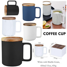 WILTIDA Choice of Unique Color Ceramic Coffee Mug With Gift Box & Wooden Lid picture
