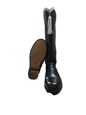 Hand Made WW2 Hessian Military Boot Repro With Golden Tassel & Trim picture