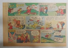 Ivory Soap Ad: Li'l Ivry Northwoods Romance  from 1940's Size:  7.5 x 10 inch picture
