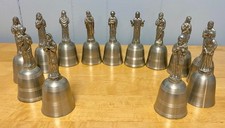 Vintage Danbury Mint Fine English Pewter Bell Collection – Jesus Christ & The 12 picture