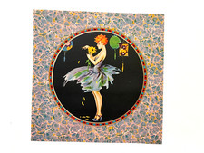 Fantastic 1930's Candy Box Label w/ Art Deco Style & Colors * picture