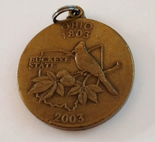 Ohio Buckeye State Bicentennial 1803-2003 Medallion Pendant picture
