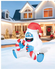 3 Ft Bumble Inflatable Decoration - Rudolph the Red-Nosed Reindeer with LEDs New picture