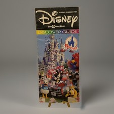 1987 Walt Disney World Discover Guide Map Brochure 15 Years Spring - Summer 1987 picture
