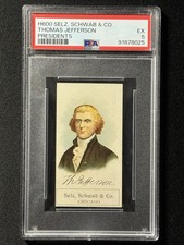 1889 H600 Presidents - Selz Schwab - President Thomas Jefferson PSA 5 picture