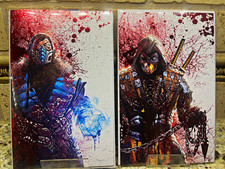 Subzero and Scorpian Battle Damage Ultra Foil picture