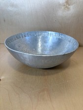 Vintage Palmer Smith 149A Aluminum Greek Key Bowl Mid Century 10.25