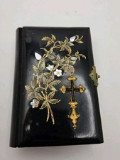 Antique German Catholic Prayer Book. Bakelite & Mother Of Pearl. In German.  picture