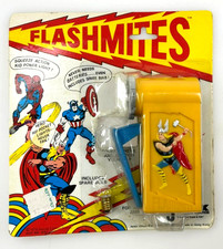 Vtg THOR Janex FLASHMITE Flashlight Spiderman Captian America 1976 Marvel Comics picture