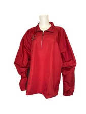 NWT VTG California Raisin XL red Jacket Windbreaker  3/4 Zipper Detach Sleeves picture