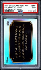 2025 Topps Disneyland 70th Anniversary Entrance To Magic PSA 9 Mint picture