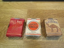 Vtg Sylvan Sweets LUCKY SMILE, PALL MALL, CAMEL Candy Cigarettes box lot J picture