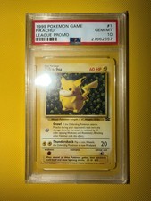 POKEMON 2000 BLACK STAR PROMO #1 IVY PIKACHU PSA 10 WOTC ENGLISH - POP 367 picture