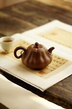 320cc chinese Yixing Handmade Zisha teapot duan clay Pumpkin Gongfu Hu Tea Pot picture