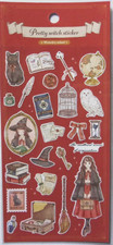 GAIA Pretty Witch Wizardry School Sticker Sheet Made in Japan Cat picture