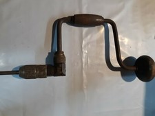 Vintage Stanley Handyman Ratcheting Hand Drill Bit Brace Tool Made Usa Antique  picture