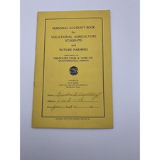 1944 Farm Account Book Mid States Fence Agricultural Accounting and Budgeting picture